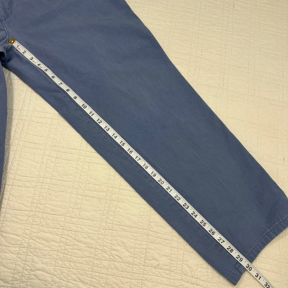 Polo Ralph Lauren Mens 38x36 Blue Pleated Chino Pants Made in USA Vintage Crest
